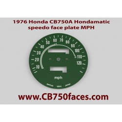 1976 Honda CB750A Hondamatic face plate MPH