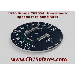 1977 Honda CB750A Hondamatic face plate MPH