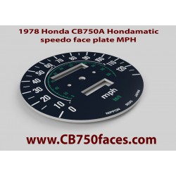 1978 Honda CB750A Hondamatic face plate MPH