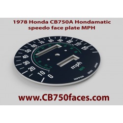 1978 Honda CB750A Hondamatic tellerplaat MPH