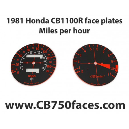 Honda CBX 1000 face plates Miles per Hour