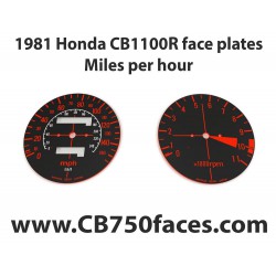 Honda CBX 1000 face plates Miles per Hour