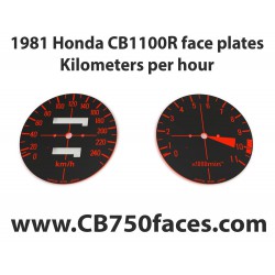 1981 Honda CBR 1100R face plates Kilometers per Hour