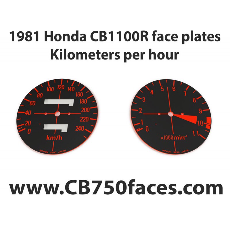 1981 Honda CBR 1100R face plates Kilometers per Hour