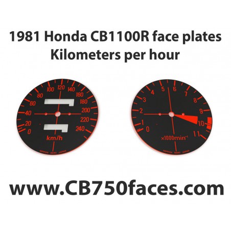 1981 Honda CBR 1100R face plates Kilometers per Hour