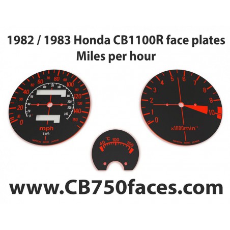 1982 / 1983 Honda CBR 1100R face plates Miles per Hour