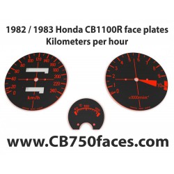 1982 / 1983 Honda CBR 1100R face plates Kilometers per Hour