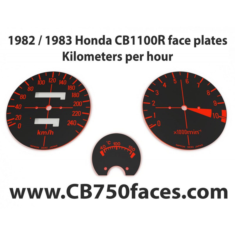 1982 / 1983 Honda CBR 1100R face plates Kilometers per Hour