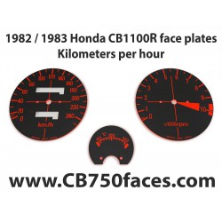 1982 / 1983 Honda CBR 1100R face plates Kilometers per Hour