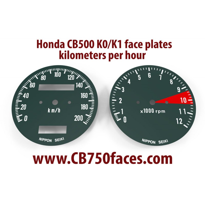 Honda CB500 K0 K1 face plates km/h