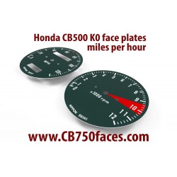 Honda CB500 K0 K1 face plates set mph