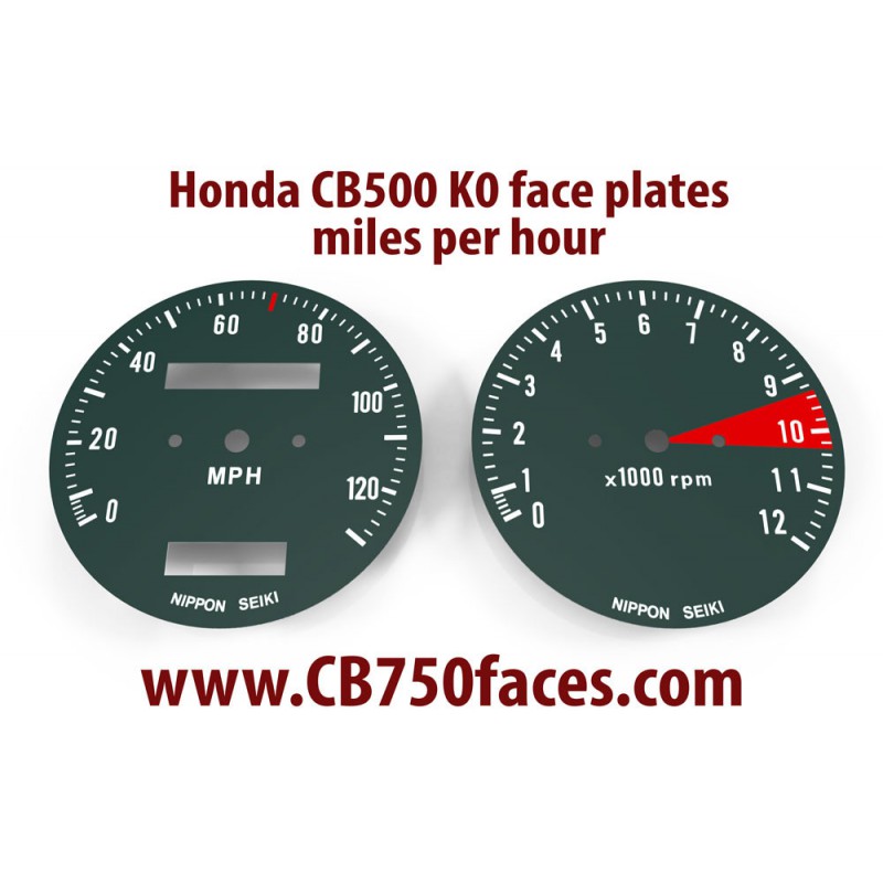 Honda CB500 K0 K1 face plates set mph