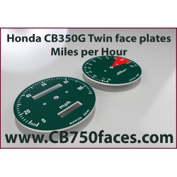 Honda CB350T CB350G face plates set mph