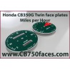 Honda CB350T CB350G face plates set mph