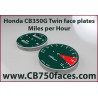 Honda CB350T CB350G face plates set mph