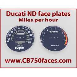Ducati Darmah Pantah 900SS 500SL face plates Tachoscheiben km/h