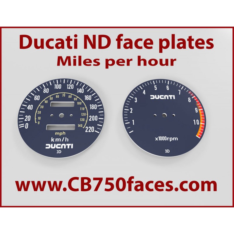 Ducati Darmah Pantah 900SS 500SL face plates km/h