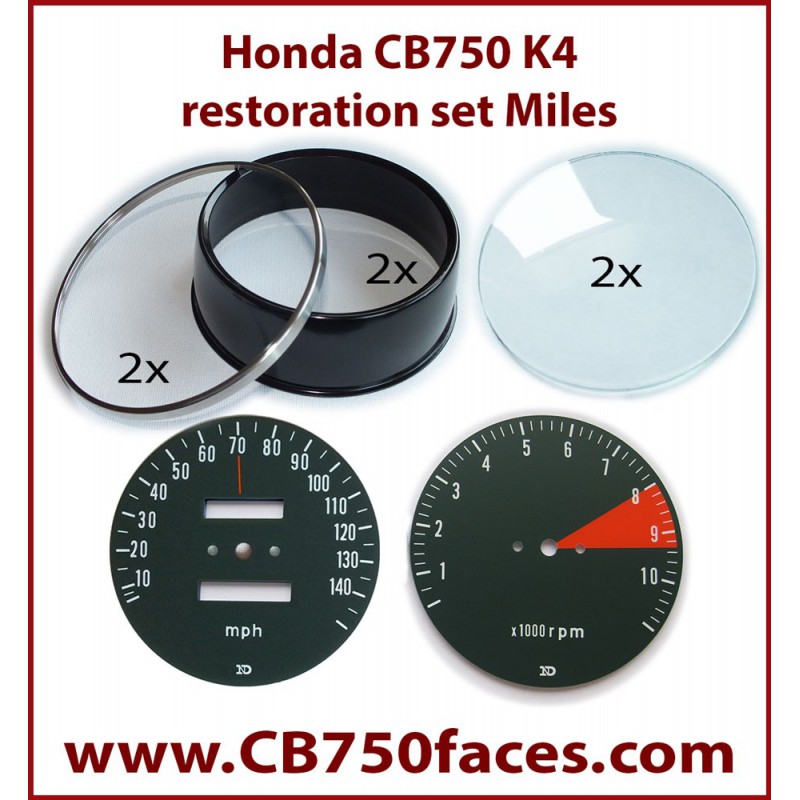 honda cb750 K4 gauge restoration set gauge clock instrument honda cb750 K4 gauge restoration set gauge clock instrument