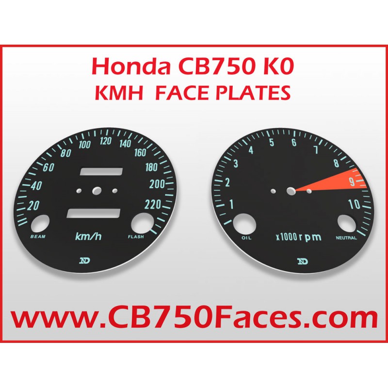 Honda CB750 K0 face plates km/h