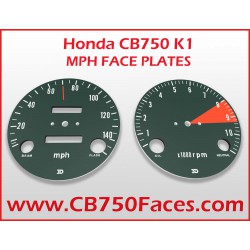 Honda CB750 K1 face plates miles per hour gauge clock instrument mph