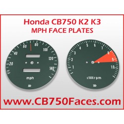 Honda CB750 K2 / K3 face plates miles per hour gauge clock instrument mph