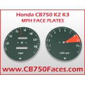 Honda CB750 K2 / K3 face plates miles per hour gauge clock instrument mph