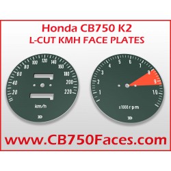 Honda CB750 K2 face plates km/h L-cut