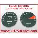 Honda CB750 K2, K3 and K4 face plates KILOMETERS per hour L-cut