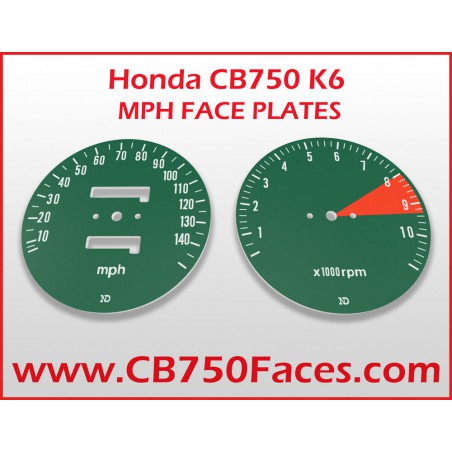 Honda CB750 K6 face plates miles per hour