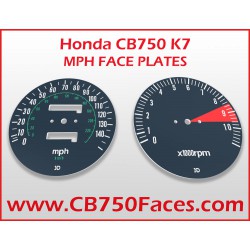 Honda CB750 K7 face plates speedo tacho rev counter clocks gauges