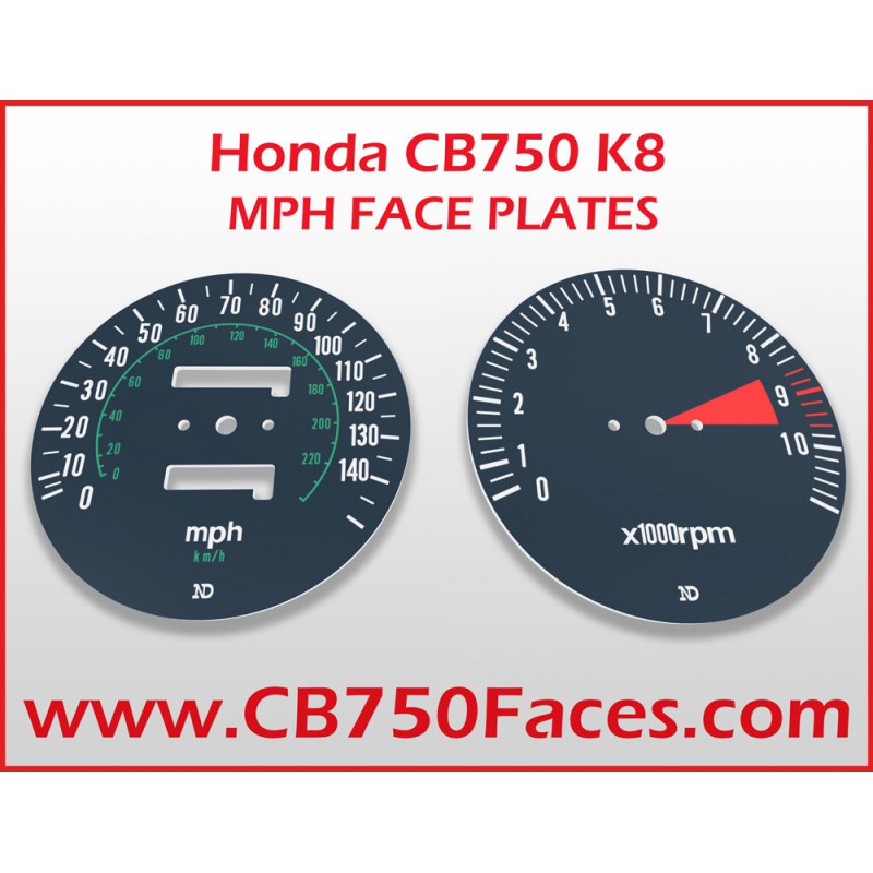Honda CB750 K8 Tachoscheiben MPH