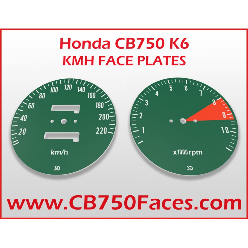 Honda CB750 K6 face plates km/h