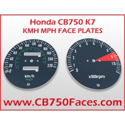 Honda CB750 K7 face plates km/h mph version