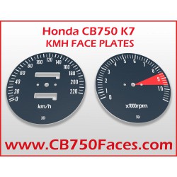 Honda CB750 K7 face plates km/h