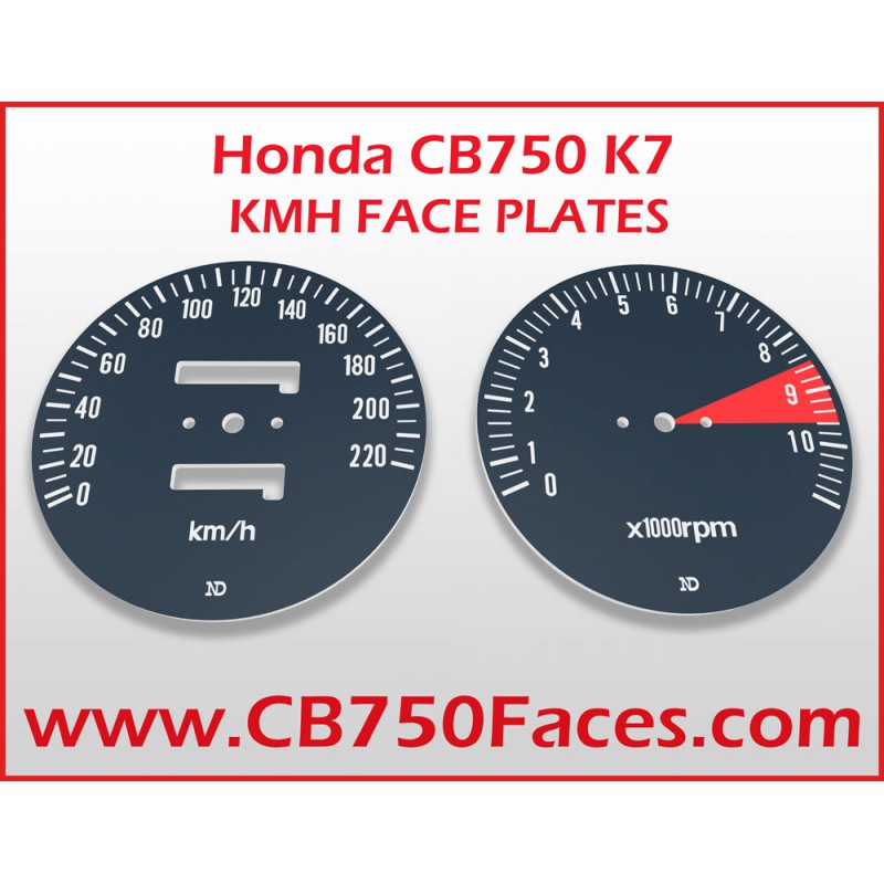 Honda CB750 K7 Tachoscheiben km/h
