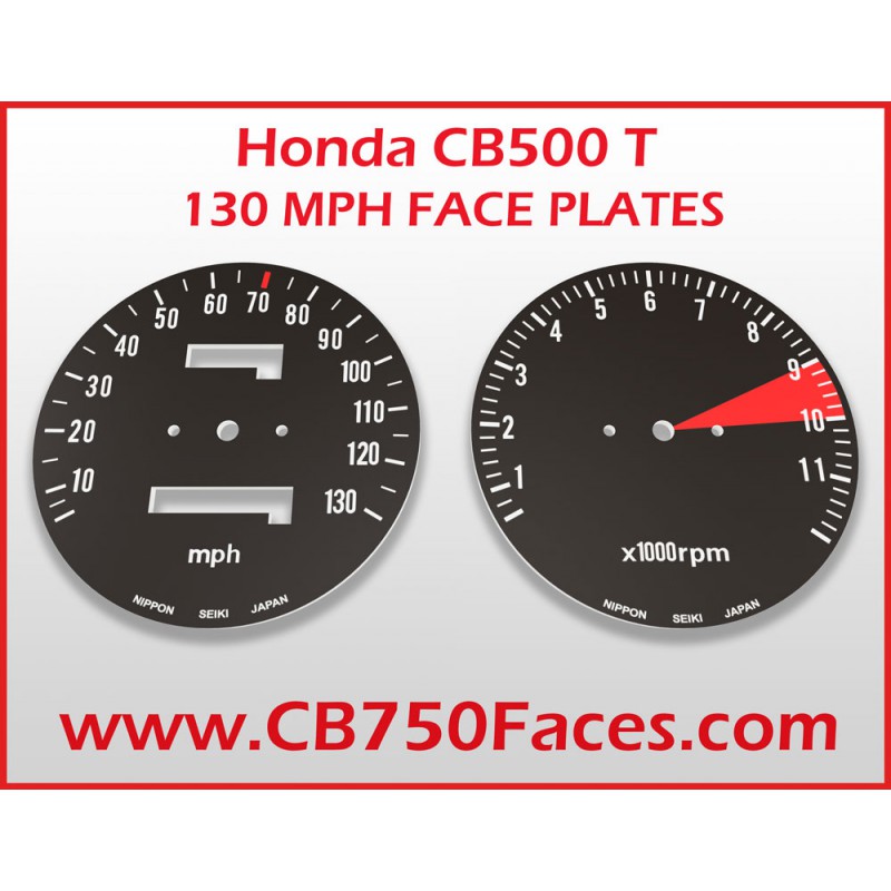 Honda CB500T Twin Tachoscheiben mph