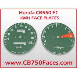 Honda CB550F CB550 F1 face plates kmh