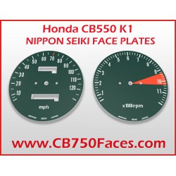 Honda CB550 K1 face plates mph