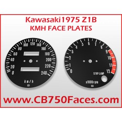 1975 Kawasaki Z1b face plates km/h