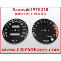 1975 Kawasaki Z1B face plates km/h