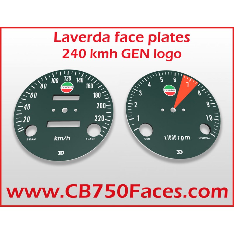 Laverda Tachoscheibe km/h, mit logo, GEN dzm