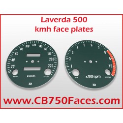 Laverda 500 face plates kilometers per hour