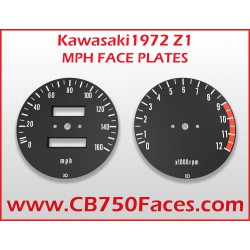 1972 Kawasaki Z1 face plates mph