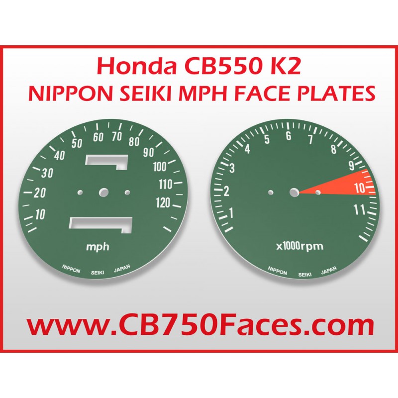 Honda CB550 K2 Nippon Seiki face plates mph
