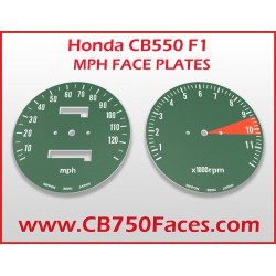 Honda CB550 F1 Nippon Seiki face plates mph