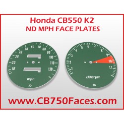 Honda CB550 K2 ND face plates mph