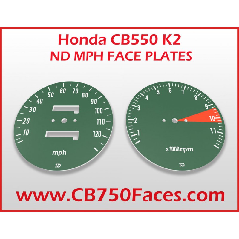 Honda CB550 K2 ND Tachoscheiben mph