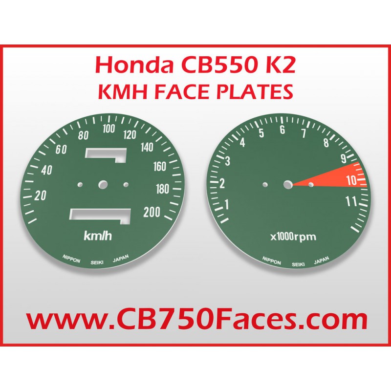 Honda CB550 K2 face plates kmh