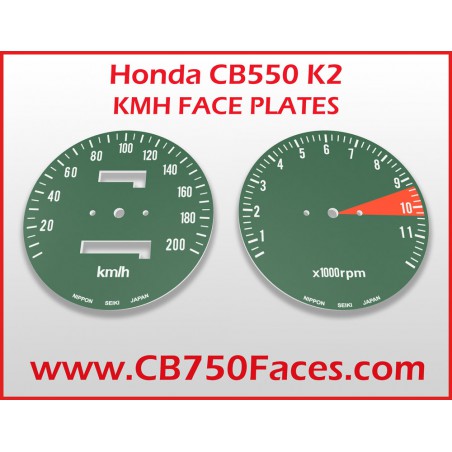 Honda CB550F CB550 F1 K2 face plates kmh