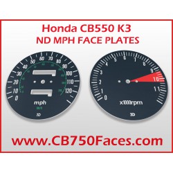 Honda CB550 K3 face plates mph ND nippon Denso